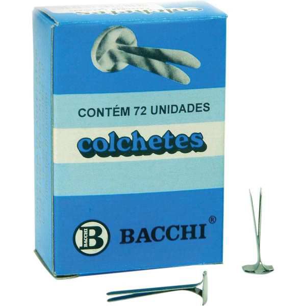 Colchete Latonados N.15 Cx.c/ 72Unid. Bacchi