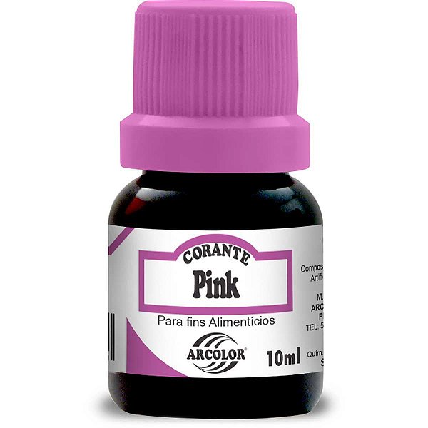 Corante Liquido Pink 10Ml. Arcolor