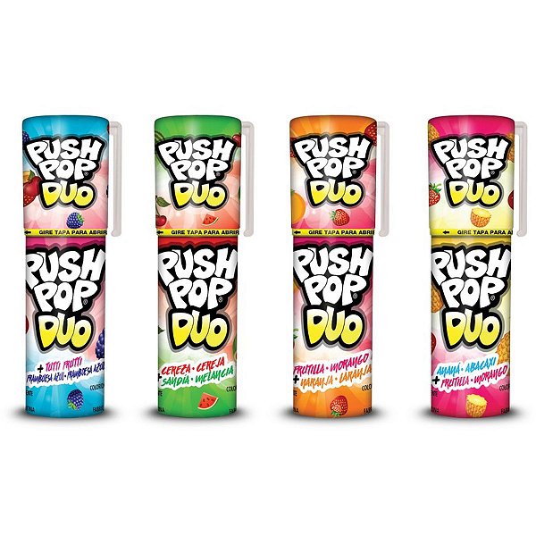 Doce Push Pop Duo Torre Bazooka Candy