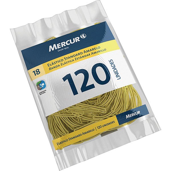 Elastico Amarelo N.18 Standard 120Pcs Mercur