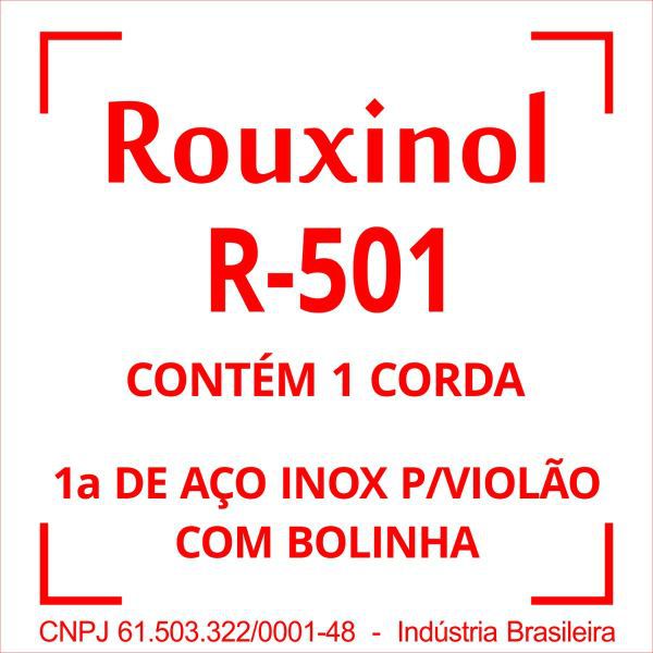 Encordoamento Aço Inoxidavel 1Mi (R50) C/bol Rouxinol