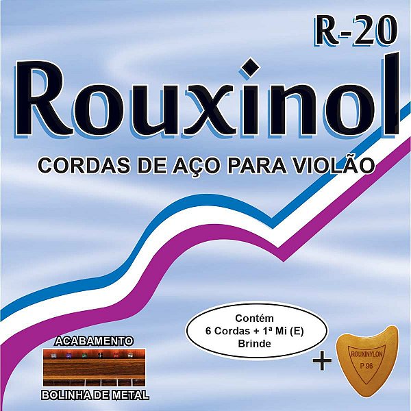 Encordoamento P/violao Aço Inox C/bolinha Rouxinol