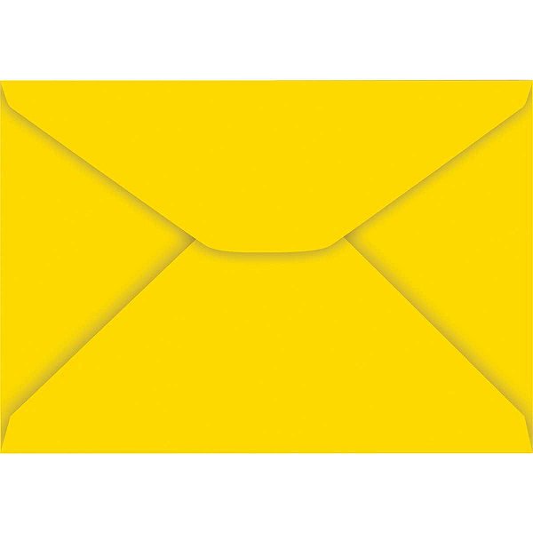 Envelope Carta Colorido 114X162Mm Amarelo 85G Foroni