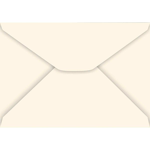 Envelope Carta Colorido 114X162Mm Creme 85G Foroni