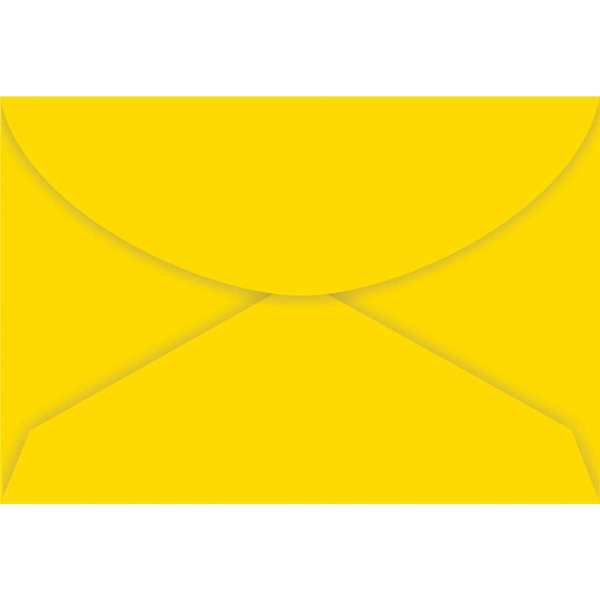Envelope Visita Colorido Amarelo Color Plus 80G. Foroni