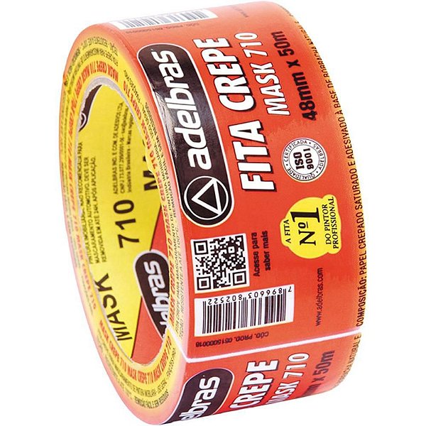 Fita Crepe 710 Mask Crepe 48Mmx50M Adelbras