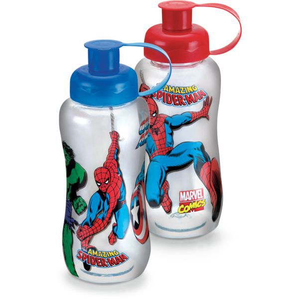 Garrafa Plastica Marvel Heroes 550Ml Pet Plasduran