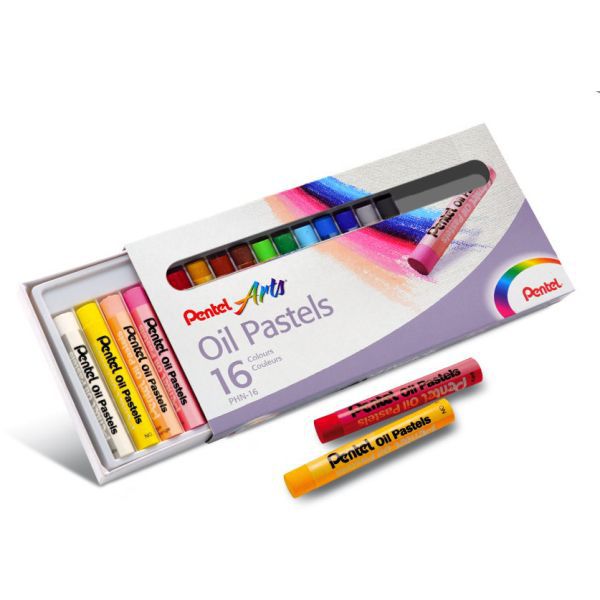 Giz Pastel Oleoso 16Cores Pentel