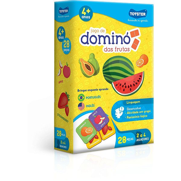 Jogo Diverso Domino Das Frutas Toyster