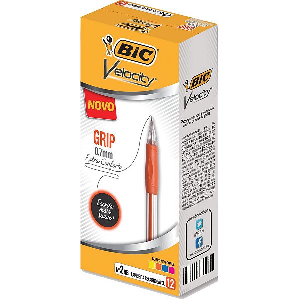 Lapiseira 0.7Mm Velocity Pencil Sortidas Bic