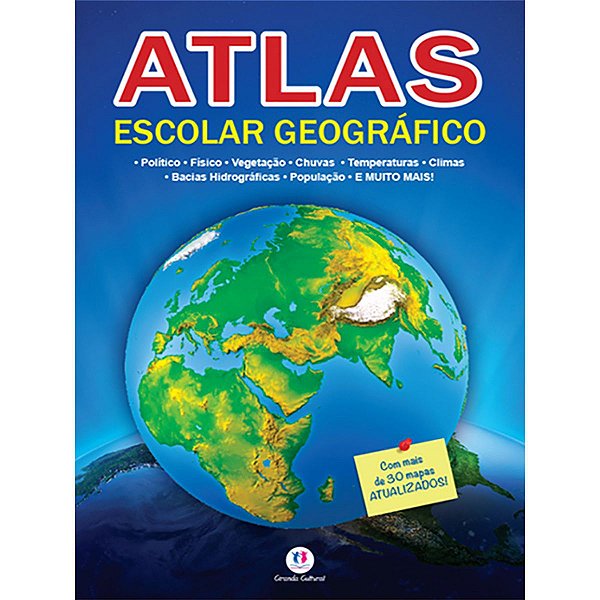 Livro Atlas Geografico Escolar 32Pg. Ciranda