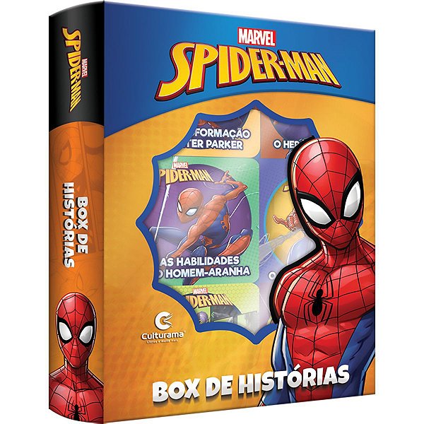 Livro Brinquedo Ilustrado Homem Aranha Box Hist. C/6 Culturama