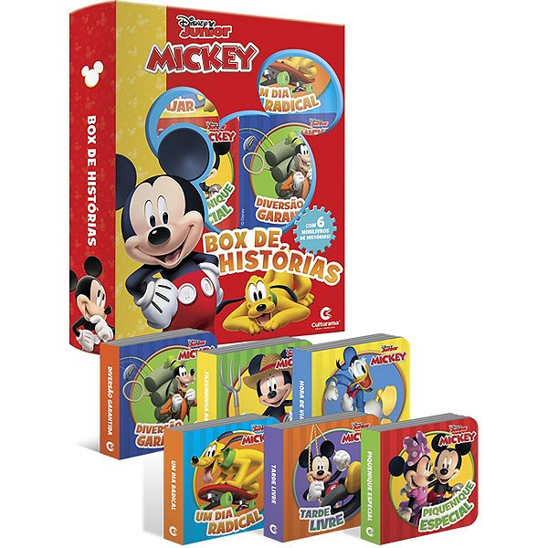 Livro Brinquedo Ilustrado Mickey Box Historias C/6 Culturama