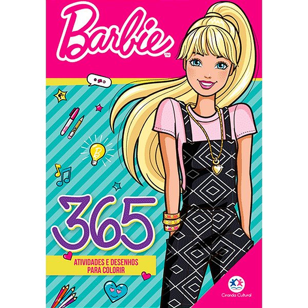 Livro Infantil Colorir Barbie 365 Atividades 288Pag. Ciranda