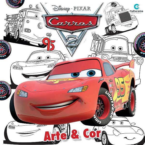 Livro Infantil Colorir Carros Disney Arte E Cor Culturama