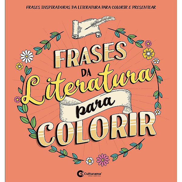 Livro Infantil Colorir Frases Da Literatura P/colorir Culturama