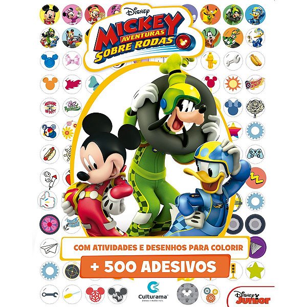 Livro Infantil Colorir Mickey Disney 500 Adesivos Culturama