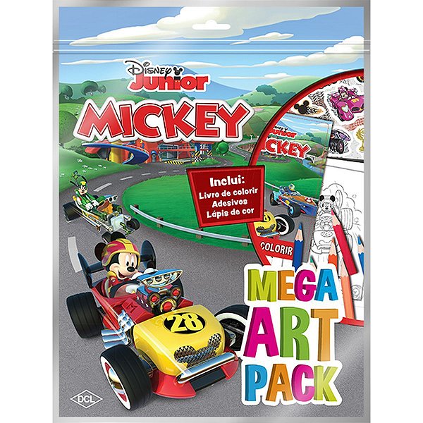 Livro Infantil Colorir Mickey Super Color Pack Dcl
