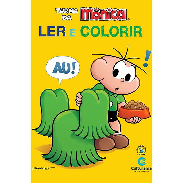 Livro Infantil Colorir Turma Da Monica Ler E Colorir Culturama