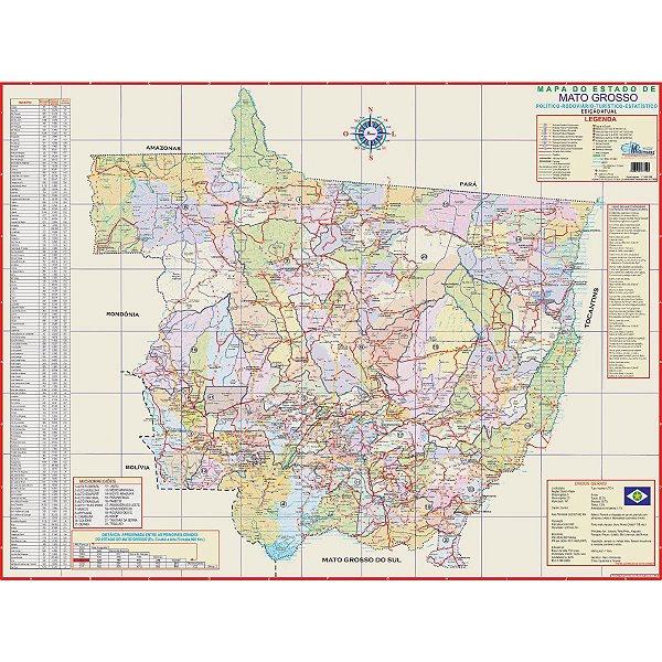 Mapa Periodico Est. De Mato Grosso Multimapas