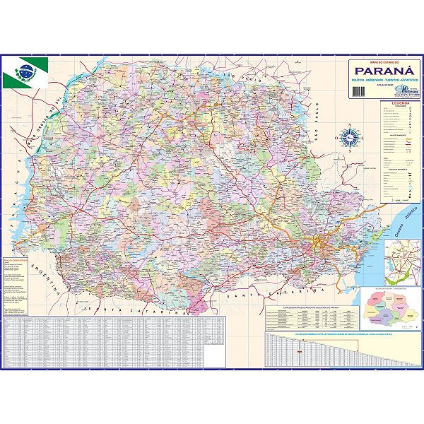 Mapa Periodico Estado Do Parana Multimapas