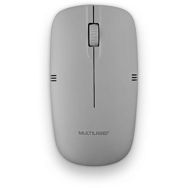 Mouse Optico Sem Fio Cinza 2.4Ghz Usb 1200Dpi Multilaser
