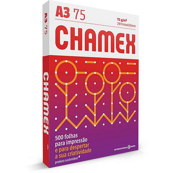 Papel Sulfite A3 Chamex 75G 500 Fls International Paper