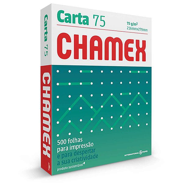 Papel Sulfite Carta Chamex 75G 500 Fls. International Paper
