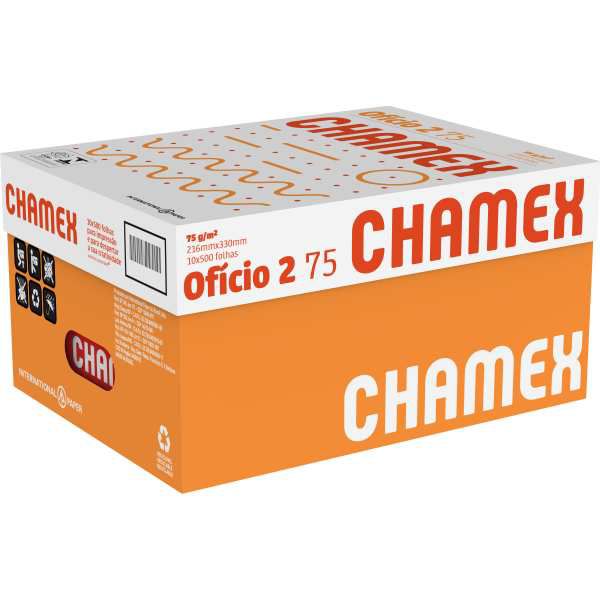 Papel Sulfite Oficio 2 Chamex 75G 10 Pctx500 Fls International Paper