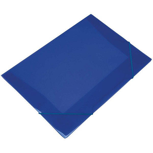 Pasta Aba Elastica Plastica Mini 20Mm Azul Soft Polibras