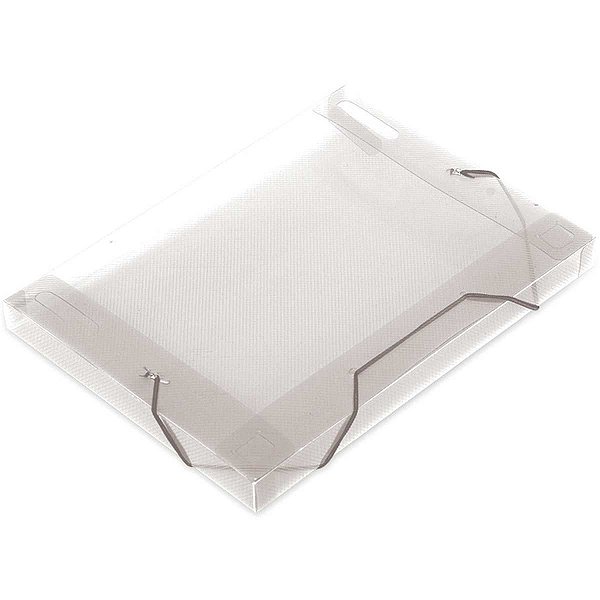 Pasta Aba Elastica Plastica Oficio 30Mm Cristal Soft Polibras