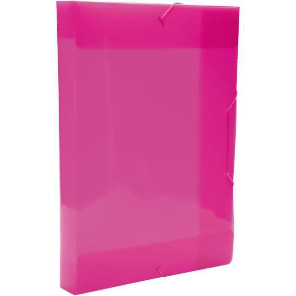 Pasta Aba Elastica Plastica Oficio 40Mm Pink Delloline Dello