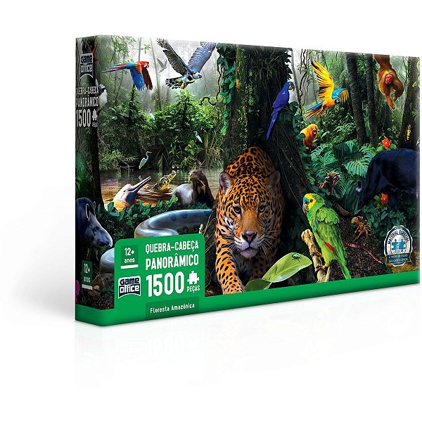Quebra-Cabeca Cartonado Floresta Amazonica 1500Pcs Toyster