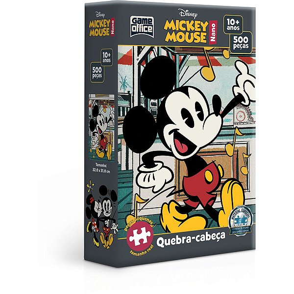Quebra-Cabeca Cartonado Mickey Nano 500Pcs Toyster