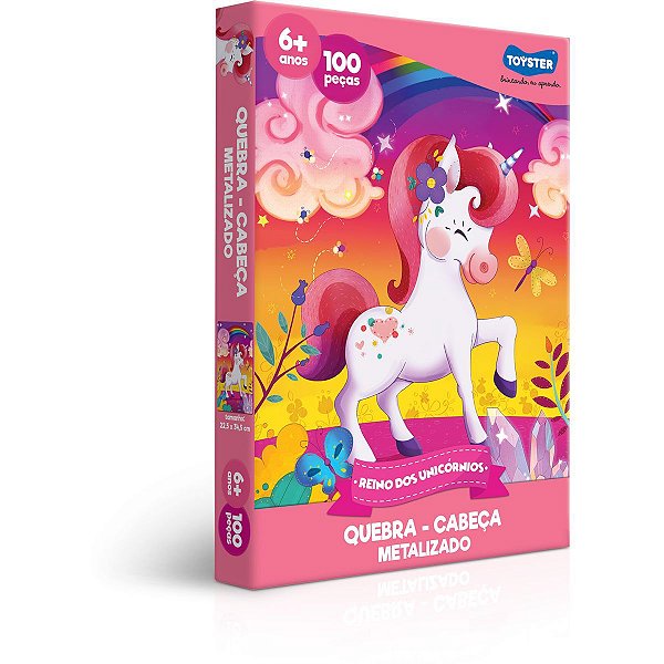 Quebra-Cabeca Cartonado Reino Dos Unicornios 100Pcs Toyster