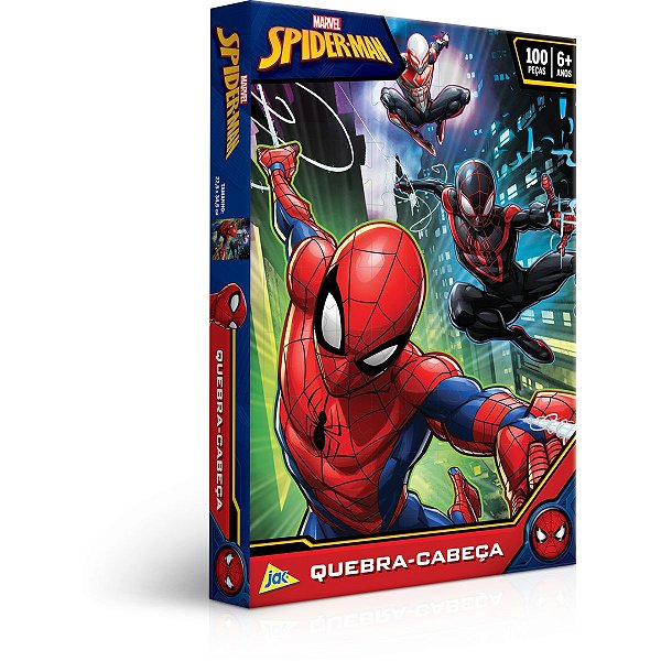 Quebra-Cabeca Cartonado Spider-Man 100Pcs Toyster
