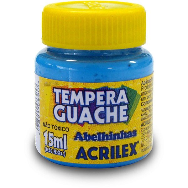 Tinta Guache 015Ml Azul Celeste Acrilex