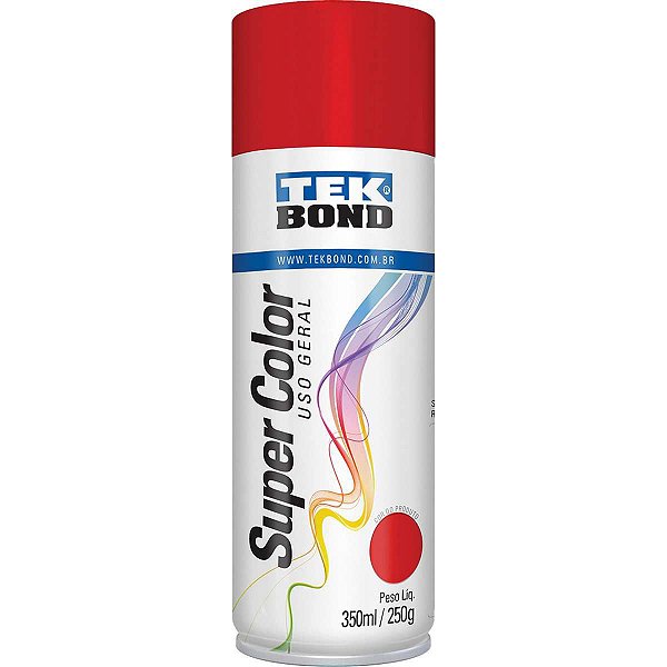 Tinta Spray Vermelho 350Ml/250G Tekbond