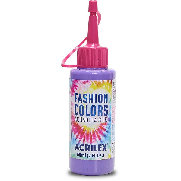 Tinta Tecido Aquarela Silk Fashion Colors Lilas 60Ml Acrilex