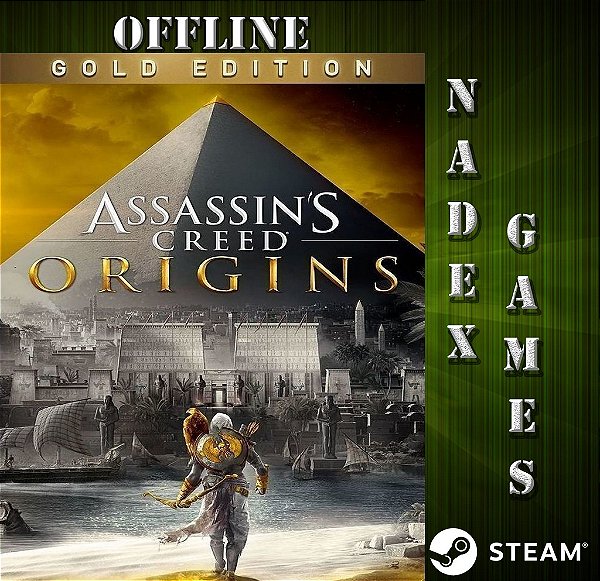 Assassin S Creed Origins Gold Edition Steam Offline Brinde Nadex Live Games