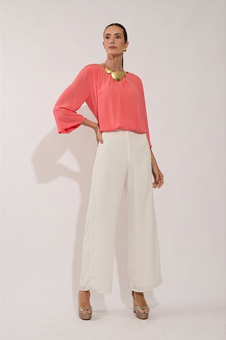 CALÇA PANTALONA BRANCA