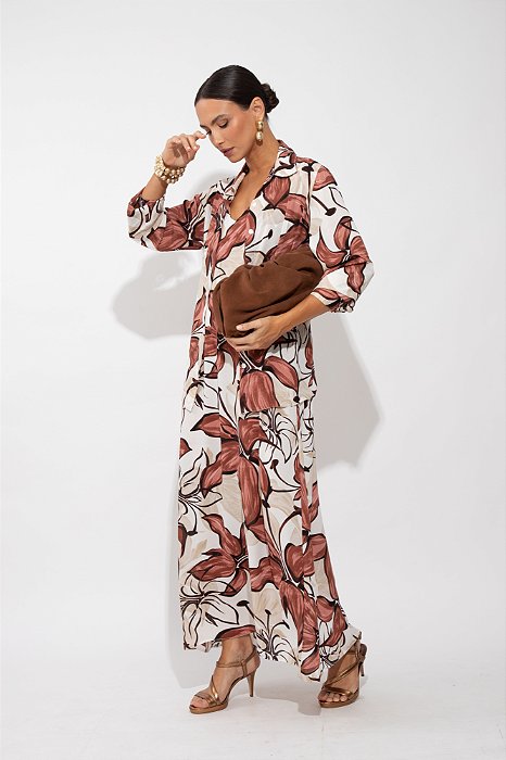 CONJUNTO BELINA ESTAMPA HIBISCOS