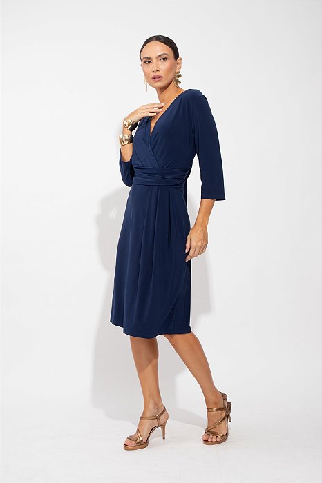 VESTIDO VITÓRIA CACHE COEUR MARINHO