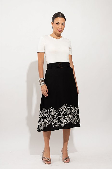 SAIA LINHO BORDADA BETINA