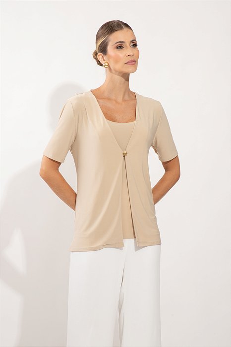 BLUSA MARI CAQUI