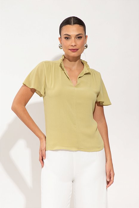 BLUSA CLAUDE PISTACHE