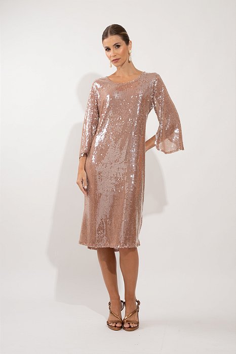 VESTIDO LEONORE CHAMPAGNE