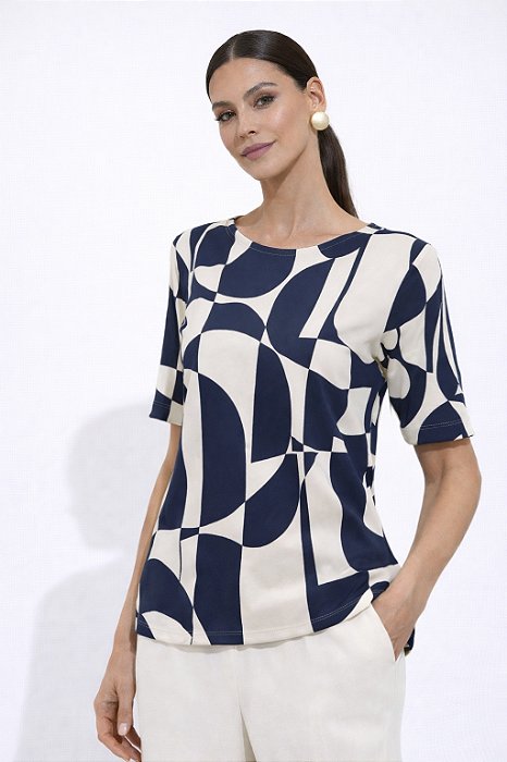 BLUSA ALFAZEMA ESTAMPA