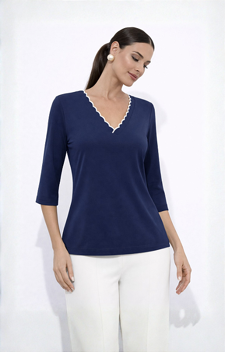 BLUSA CLAY MARINHO