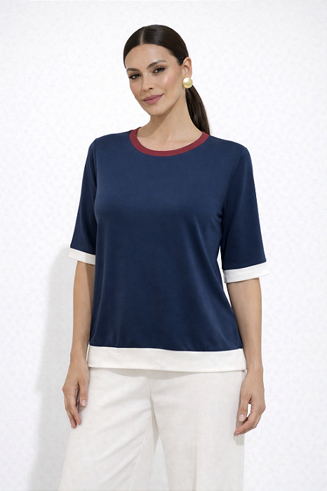 BLUSA PEG MARINHO